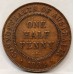 AUSTRALIA 1933 and 1936 . HALF 1/2 PENNY 